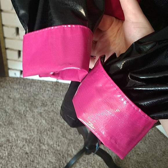 Kenn Sporn Wippette Raincoat Vinyl Black Neon - Picture 5 of 7